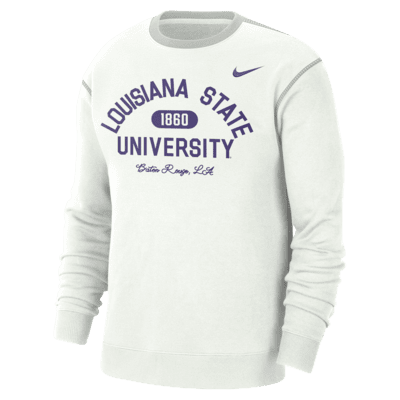 LSU Men's Nike College Crew-Neck Top